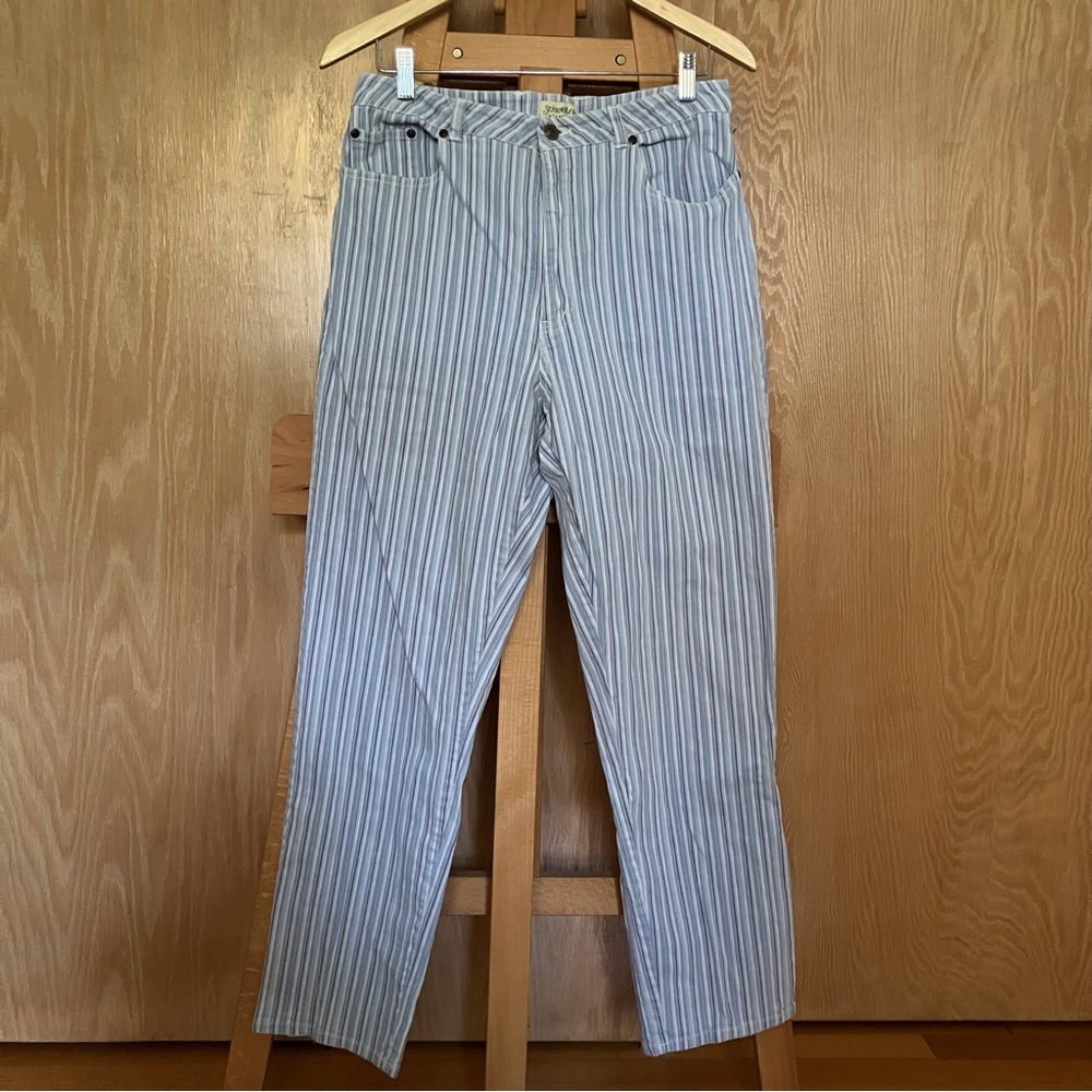 St. John's Bay stretch striped mom jeans! - Picture 3 of 8